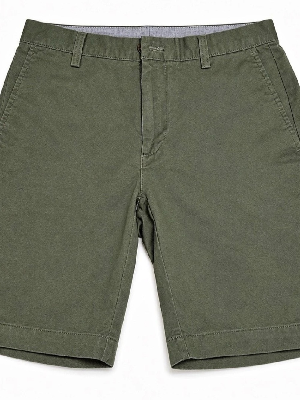 Amazon Essentials Men's Flat Front Shorts in Dark Olive Waist 29